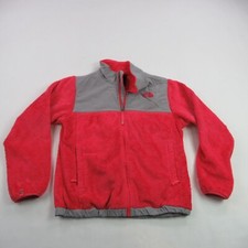 North Face Jacket Girls Large Long Sleeve Pockets Lightweight Fleece
