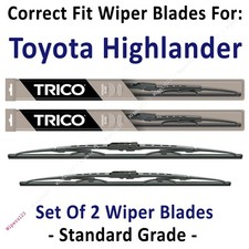 Wiper Blades 2-Pack Standard Wipers fit 2008+ Toyota Highlander - 30260/200