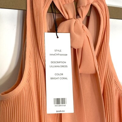 chinese dress ladies Coral Maxi Dress with Pleated Lace Top