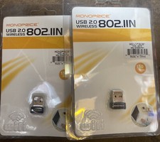 Lot Of 2 New Monoprice Mini USB 2.0 Wireless 802.11N WiFi Adapter 150Mbps