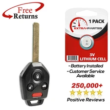 Remote Keyless Entry High Sec Key Replacement for Subaru (CWTWBU811, 60 Chip)
