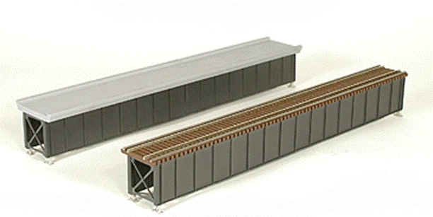BALLASTED 50ft DECK GIRDER BRIDGE - SINGLE - HO Scale - PLASTIC KIT 75507 - NEW - Image 4 of 4