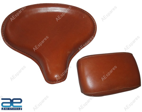 Vorne Fahrer Hinten Soziussitz Hellbraun Farbe Sitz FüR Royal Enfield Klassisch-image