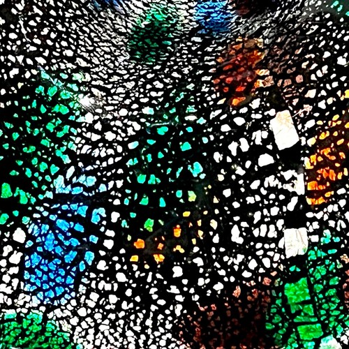 Mid-Century Modern Murano Black "Tutti Frutti" Glass Basket With Hande - Picture 2 of 10