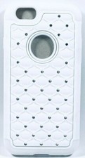 Luxury Diamond Bling Silicone Case for iPod Touch 6G, White