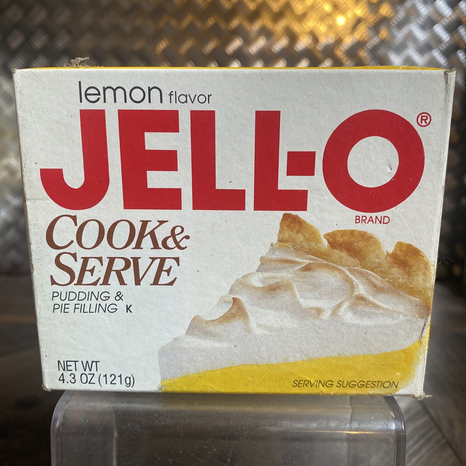 Vtg 90s JELLO Cook & Serve Pudding LEMON Box Prop Gelatin Dessert NOS