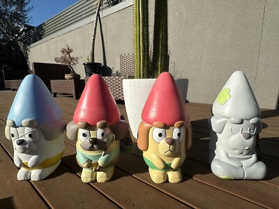 Bluey Gnomes Husband Hammerbarn Bunnings Limited Edition Set 