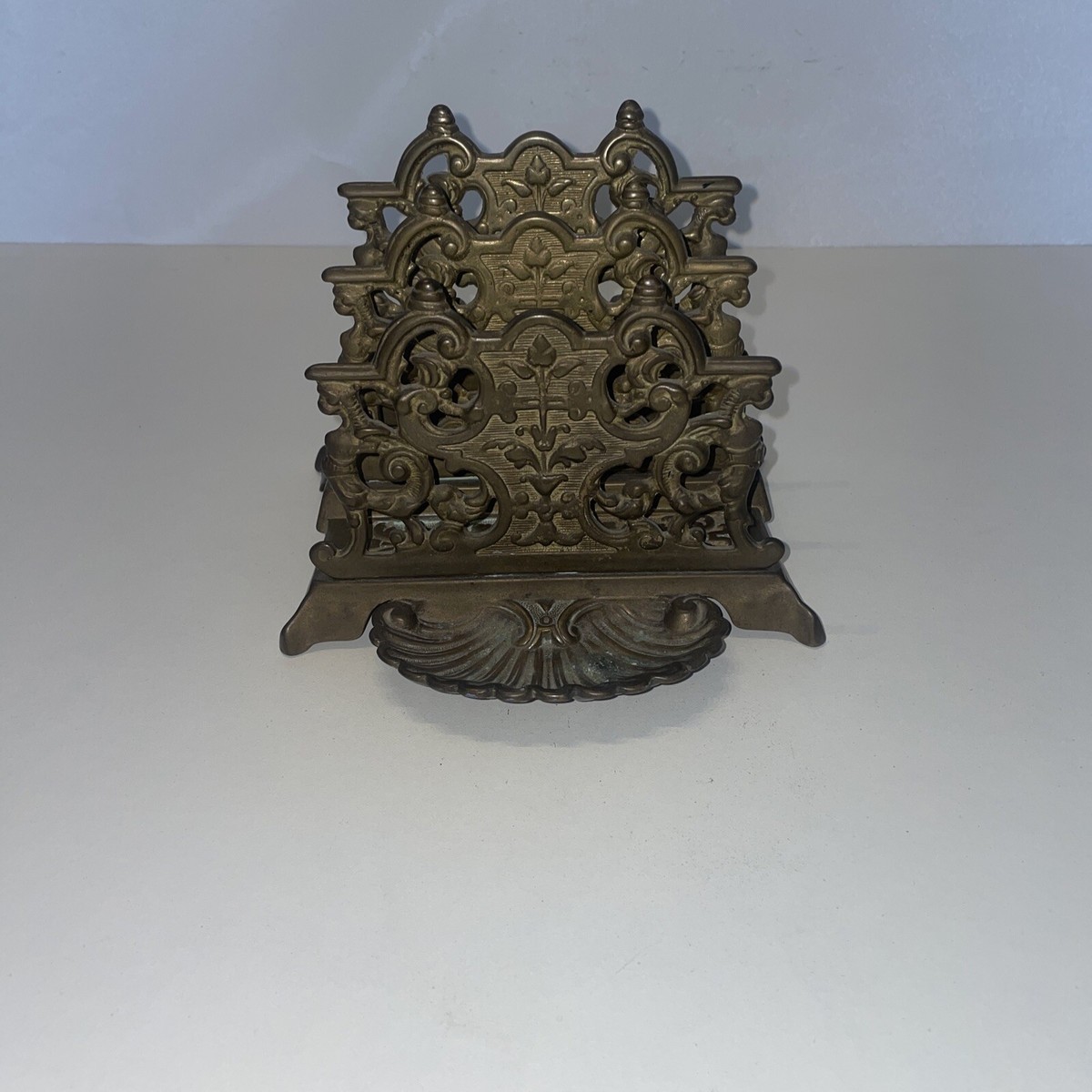 PORTE LETTRE EN bronze ancien, art déco, en très bon état EUR 50,00