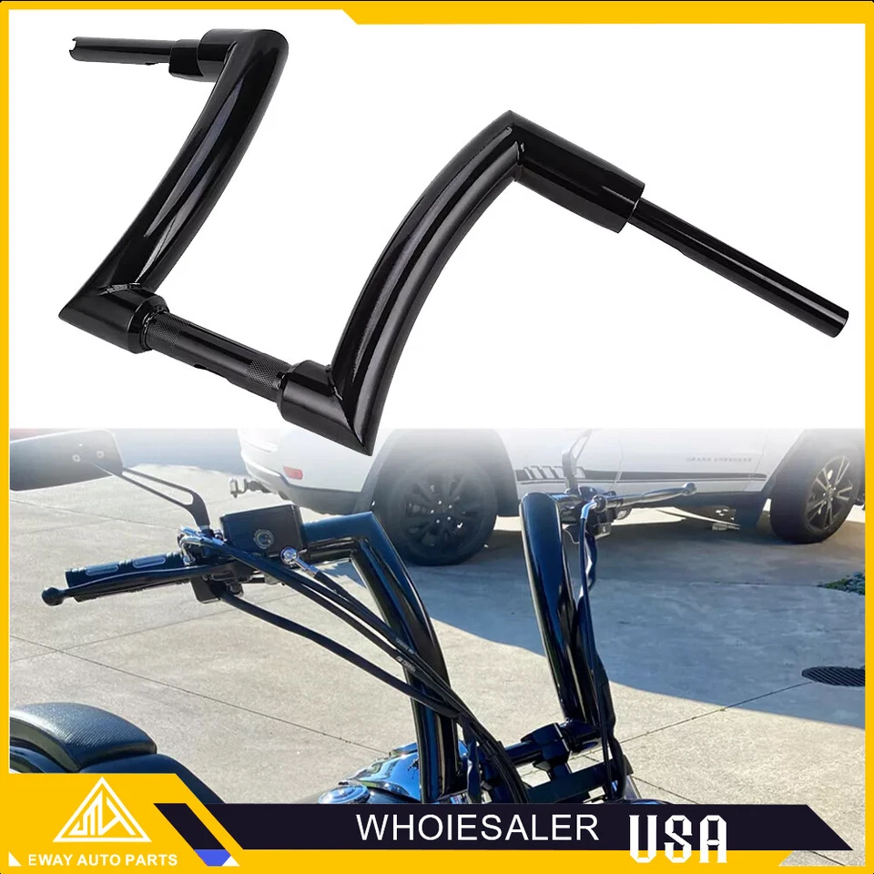 HANDLEBARS 16" RISE DNA MONSTER FAT APE 2'' HANGER BARS 1.25" FOR HARLEY Softail - Image 3 of 4