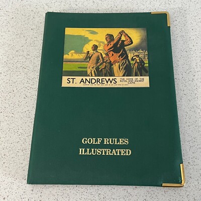 St Andrews Golf Rules Illustrated Links Of Scotland Green Cover 8th edition 1996
