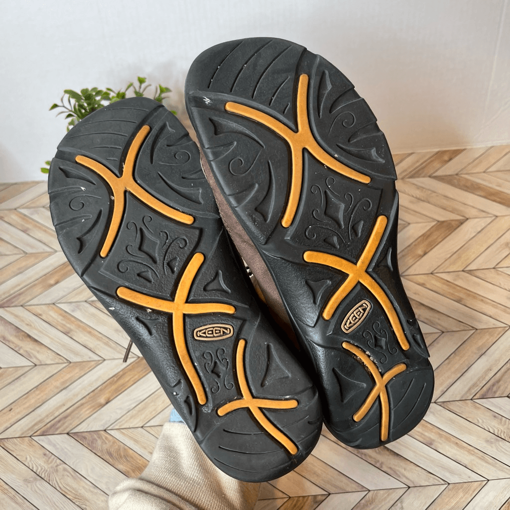 Keen scarpe con lacci donna marroni in pelle