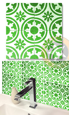 4 X AUFKLEBER STICKER FÜR FLIESEN BAD KÜCHE (CR020)