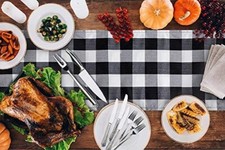 Plaid Perfection: Buffalo Plaid Table Runner - 14x108 Inches