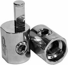 Droppin' HZ Pair of 1/0 Gauge to 4 Gauge Amp Reducers, Car Audio Accessories for