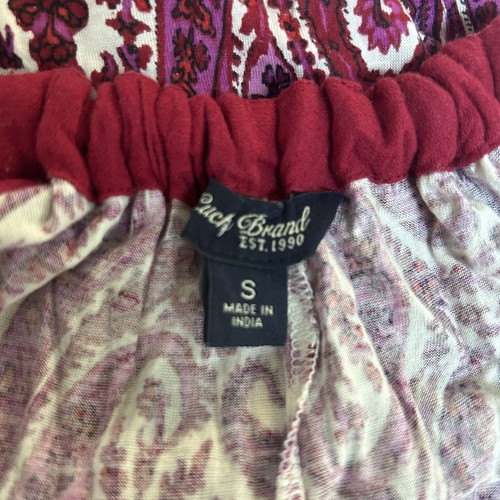 Lucky Brand Womans Size Small Red Paisley Halter Maxi boho Dress Festival - Picture 7 of 7