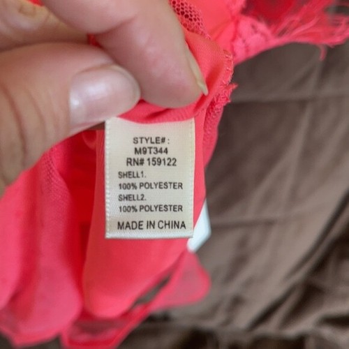 Women’s Pink Coral Floral Lace Pattern Body Suit Lingerie Size S Tags/attached - Picture 7 of 9