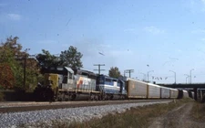 SEABOARD SYSTEM 8202 GATX Railroad Train Locomotive Original 1996 Photo Slide