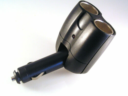 Cigar Lighter Plug to 2 Socket Adaptor-Power 2x12v Appliances OM0905A - Picture 1 of 6