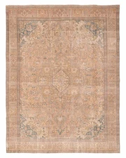 9'6" x 12'6" Vintage Hand Knotted Area Rug Traditional Oriental Wool Carpet