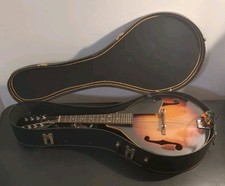 Vintage No-Name A Style Mandolin Brown Sunburst with Hardshell Case