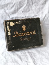 Alte Zigarettendose Baccarat Garbaty Blechdose Deko Cigaretten Gold Garb&aacute;ty