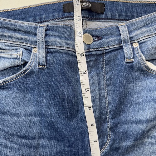 Hudson Blue Distressed Denim Barbara Skinny Jeans Size 28 - Picture 8 of 10