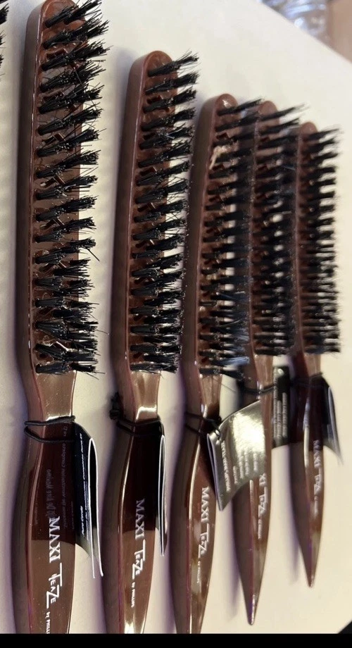 5x Cepillo Phillips Maxi-Teaze Cerdas Naturales Punta Fina Forma Cepillo de Peinado Foto 4 de 4