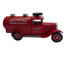 Vintage 1930 Citroen C4F  Citerne Firetruck Diecast 1:43 Solido - Made in France