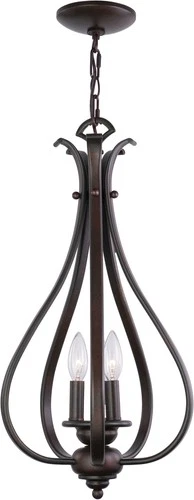 Vaxcel Lighting PD35459 Bronze Monrovia 3-Light Mini Foyer Pendant - Picture 1 of 12