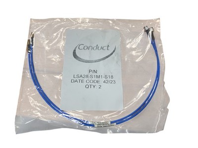 2 PCS Cable Assemblies Coaxial Cables LSA28-S1M1-S18 CONDUCT
