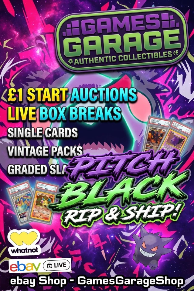 18 Pack Pitch Black The Big Cards are in There!