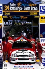 Freddy Loix Toyota Corolla WRC finished in 2nd place World Rally C- Old Photo 1