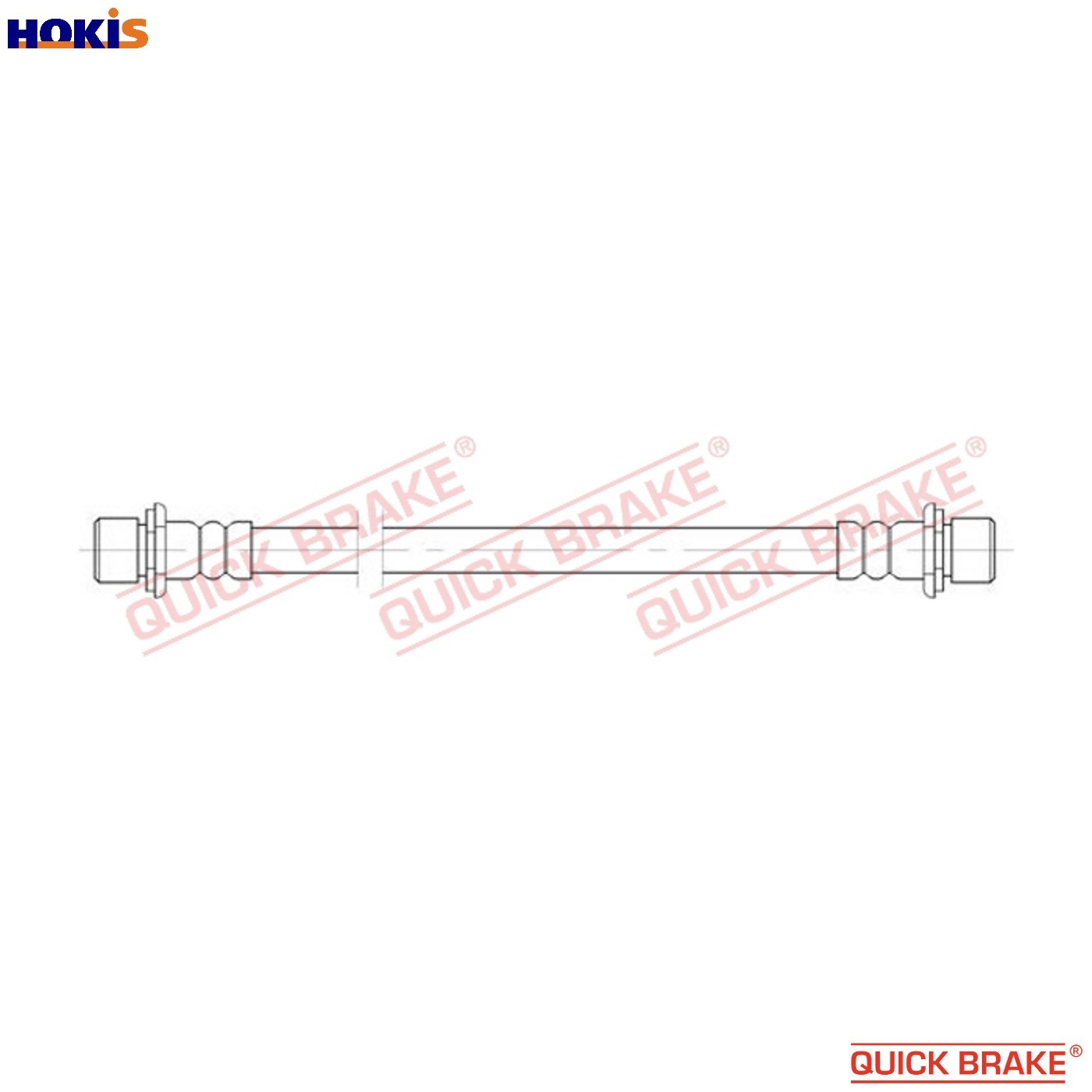 BRAKE HOSE 25.082 FOR TOYOTA 1NR-FE 1.3L 1ND-TV 1.4L 4ZZ-FE 1.4L 2ZR-FXE 1.8L