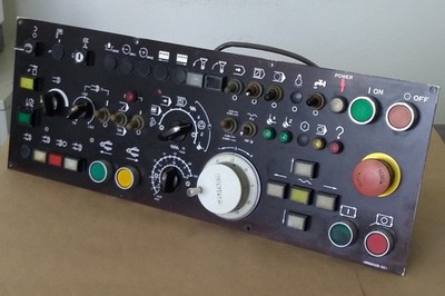 TAKISAWA CONTROL PANEL W/ FANUC GENERATOR A860-0201-T001, TAKISAWA TC-2 LATHE