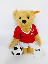 Steiff 002960 - Teddyb&auml;r Fu&szlig;ballspieler &Ouml;sterreich ca. 22 cm mit Zubeh&ouml;r