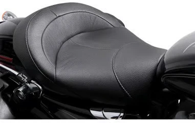 Assento solo Danny cinza BigIST couro preto #FA-DGE-0274 Harley Davidson Sportster - Imagem 4 de 4