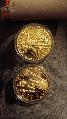 United States Mint American Eagle 2015 Proof Gold Coins 1 oz Each Set of 2