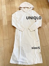 Uniqlo Hooded Long Dress with Pockets Women's Size S Brown
