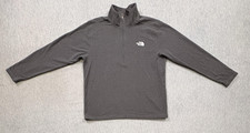 The North Face Glacier Fleece Sweater Mens XL Gray TKA Quarter Zip Pullover