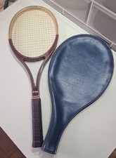 Vintage Slazenger V24 Guillermo Vilas Tennis Racket With Cover