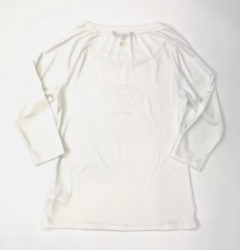Goldbergh Mens White Crew Neck Three-quarter Sleeve Top Size S