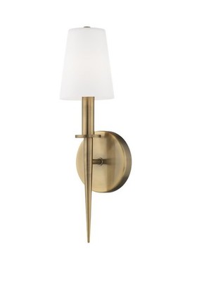 Livex 41692-01 Witten Antique Brass 1-Light ADA Wall Sconce Light Fixture