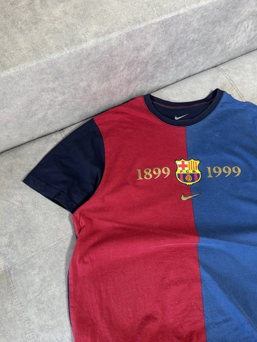 Nike Barcelona 1899-1999 Vintage Style T-shirt Size XXL Football