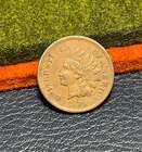 (#102322) Indian Head Cent:  1879  AU  great luster.   (see video!)