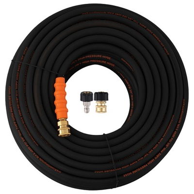 #ad 200FT 4800PSI Pressure Washer Hose 3 8quot; for Generac Westinghouse Subaru Black $177.00