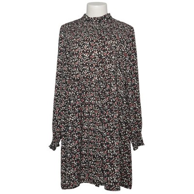 JDY, Kleid, Größe: 38, Schwarz/Mehrfarbig, Polyester, Blumen, Damen #gff