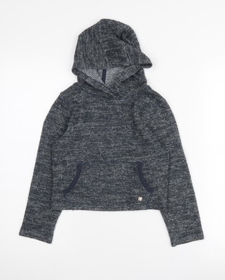 s.Oliver Strickpullover Hoodie Mädchen grau XS langarm