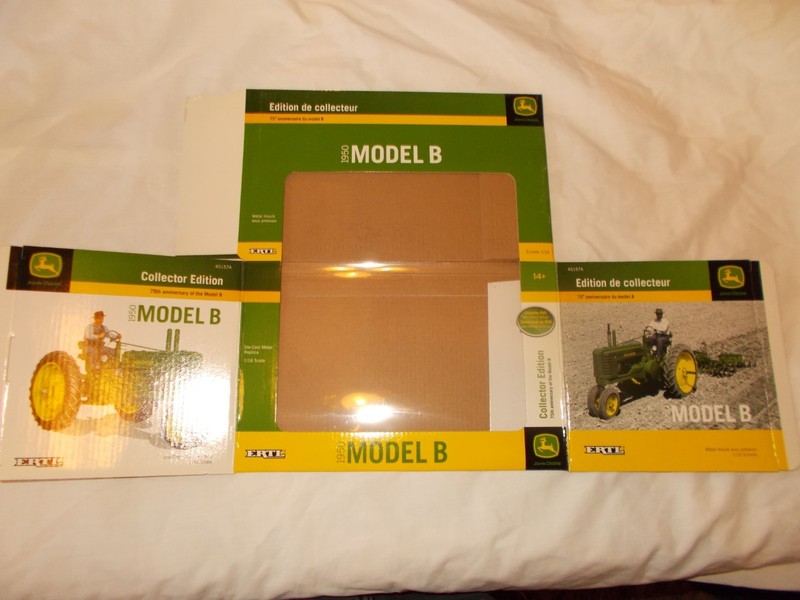 ERTL JOHN DEERE MODEL B COLLECTORS EDITION 75TH ANNIVERSARY  EMPTY BOX 45157A