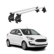 Menabo Dachträger Grundtäger für Ford Ka+ 2016-2020 50kg Stahl Silber 2 tlg
