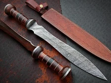 Custom HandMade Forged Damascus Steel Roman Gladius Warrior Sword  735
